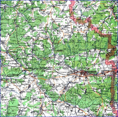 mapa de Oblast de Penza