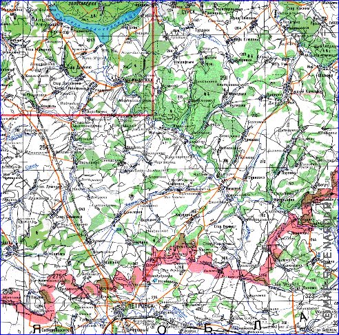 mapa de Oblast de Penza