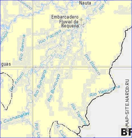 Administrativa mapa de Peru em espanhol