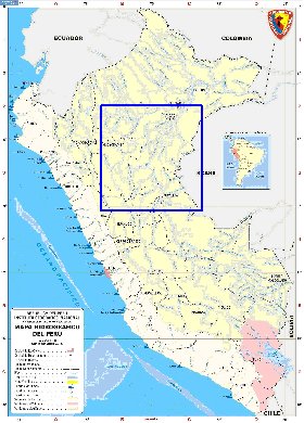 Administrativa mapa de Peru em espanhol