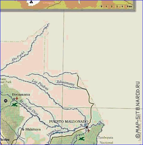 carte de Perou en anglais