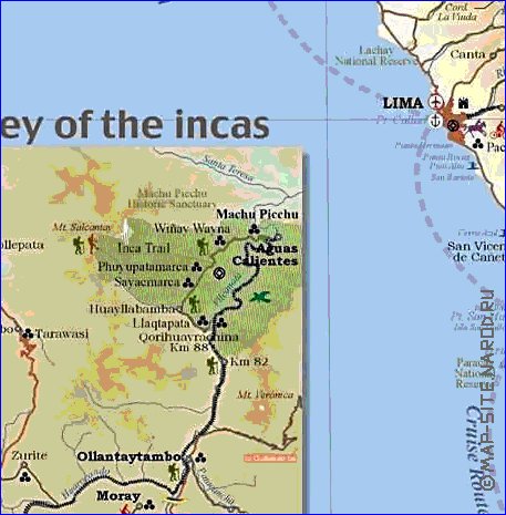 mapa de Peru em ingles