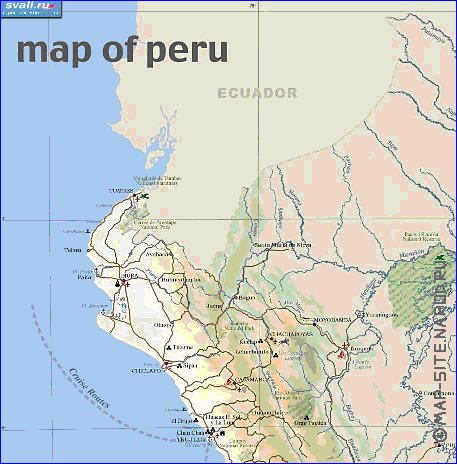 mapa de Peru em ingles