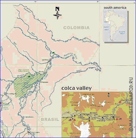 mapa de Peru em ingles