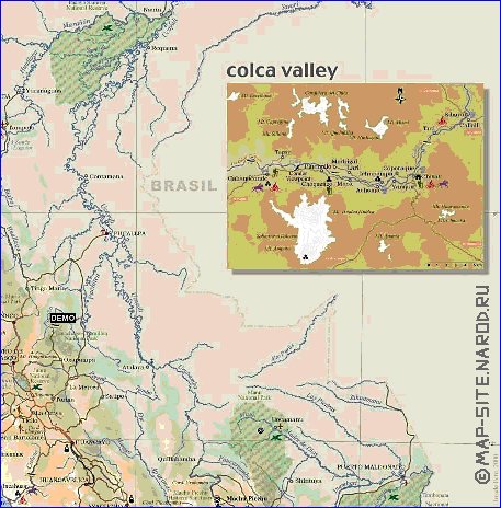 mapa de Peru em ingles