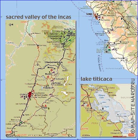 mapa de Peru em ingles