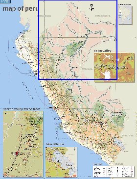 mapa de Peru em ingles