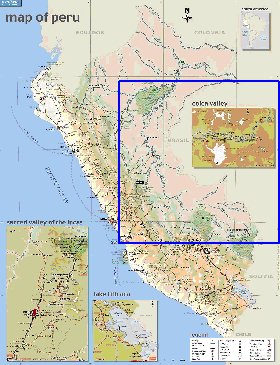 mapa de Peru em ingles