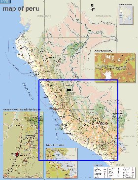 mapa de Peru em ingles