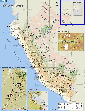 mapa de Peru em ingles