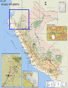 mapa de Peru em ingles