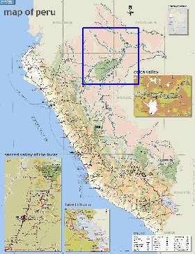 mapa de Peru em ingles