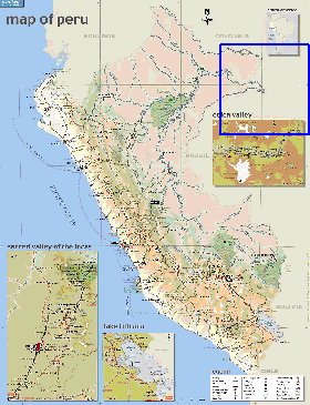 mapa de Peru em ingles