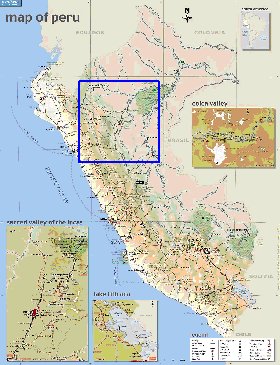 mapa de Peru em ingles