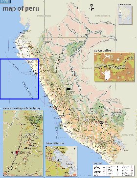 mapa de Peru em ingles