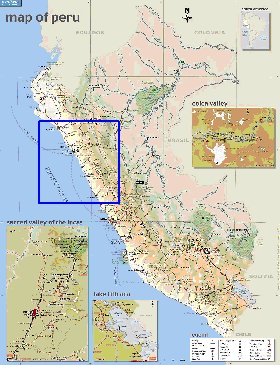 mapa de Peru em ingles