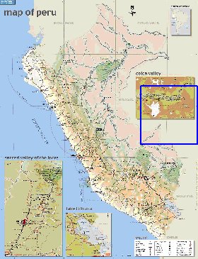 carte de Perou en anglais