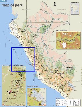 mapa de Peru em ingles