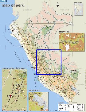 mapa de Peru em ingles