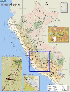 mapa de Peru em ingles