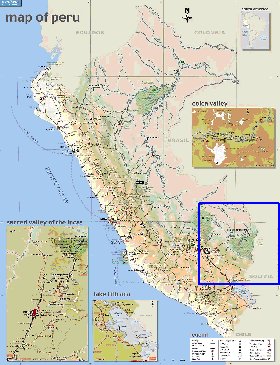 mapa de Peru em ingles