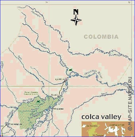 mapa de Peru em ingles