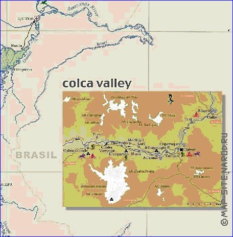 mapa de Peru em ingles