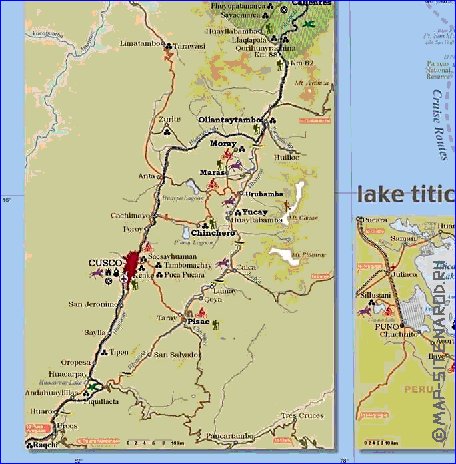 mapa de Peru em ingles