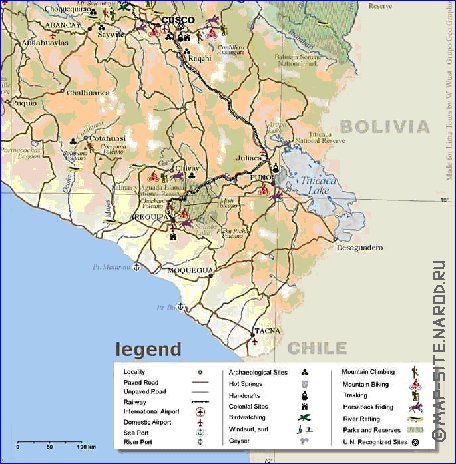 mapa de Peru em ingles