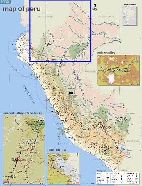 mapa de Peru em ingles