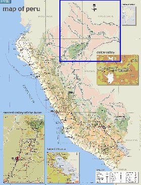 mapa de Peru em ingles