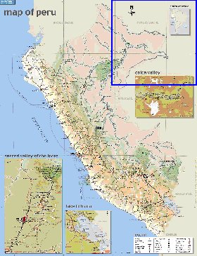 mapa de Peru em ingles