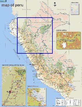 mapa de Peru em ingles