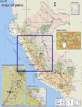 mapa de Peru em ingles