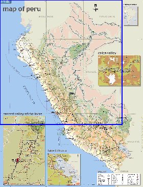 mapa de Peru em ingles