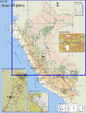 carte de Perou en anglais