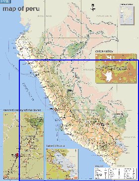 mapa de Peru em ingles