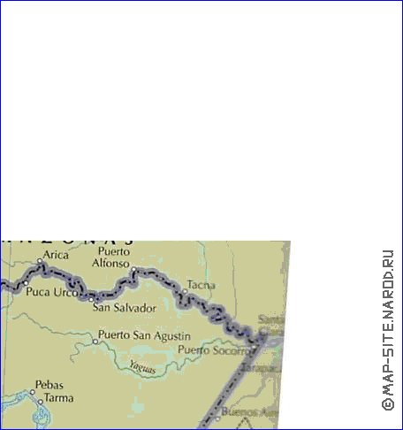 Fisica mapa de Peru em espanhol