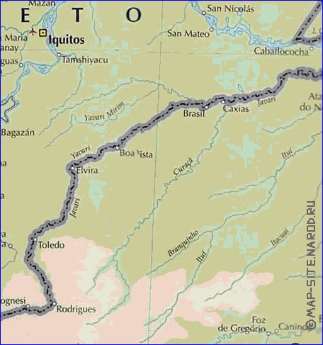 Fisica mapa de Peru em espanhol