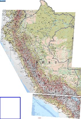 Fisica mapa de Peru em espanhol