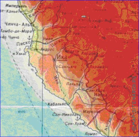 Fisica mapa de Peru