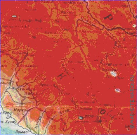 Fisica mapa de Peru