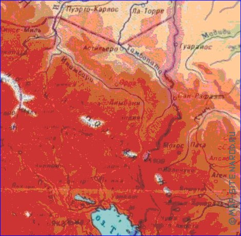 Fisica mapa de Peru