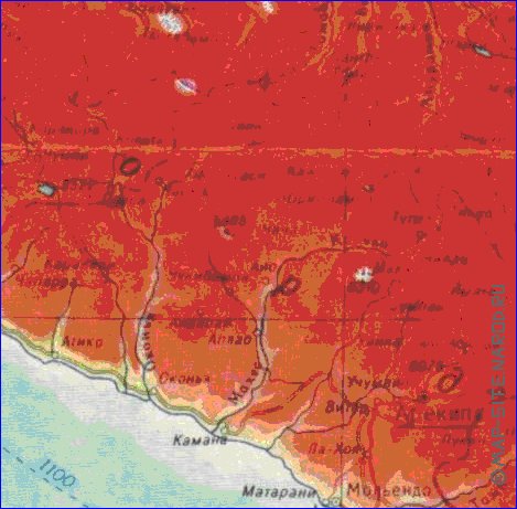 Fisica mapa de Peru