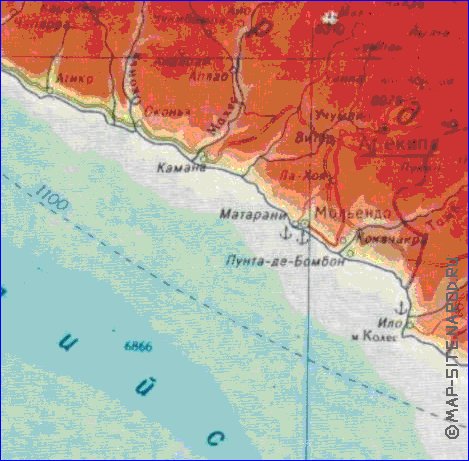 Fisica mapa de Peru