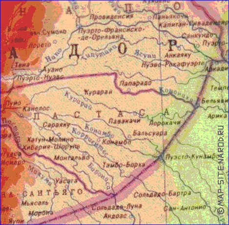 Fisica mapa de Peru