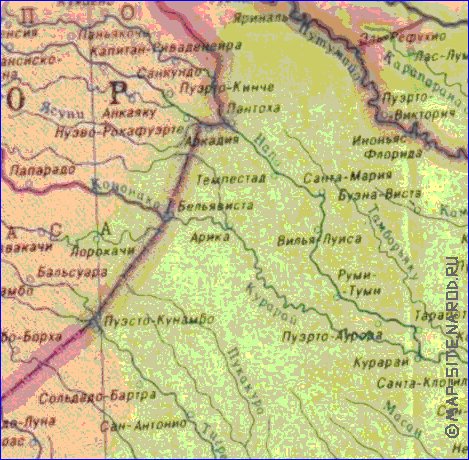 Fisica mapa de Peru