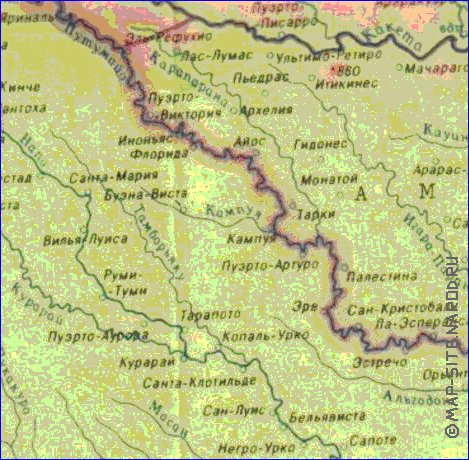 Fisica mapa de Peru