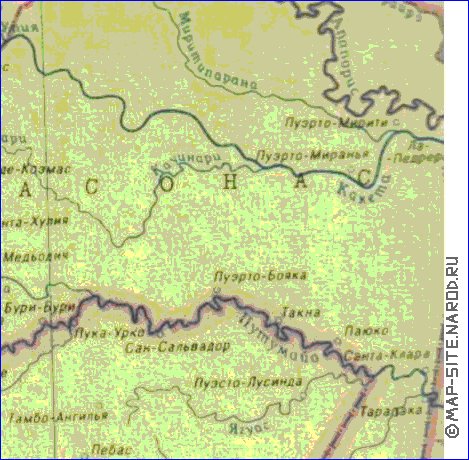 Fisica mapa de Peru