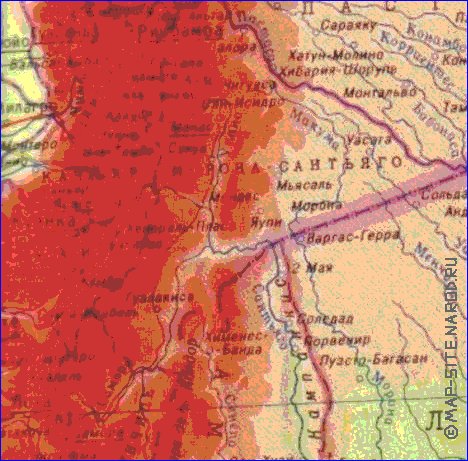 Fisica mapa de Peru